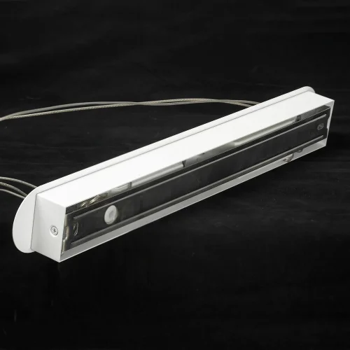 Светильник подвесной LED Bartow LSP-7268 Lussole белый 1 лампа, основание белое в стиле современный хай-тек  фото 4